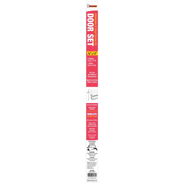 Frost King Frost King White Aluminum/Vinyl Weather Seal For Doors 17 ft. L X 0.75 in. VA17WH - main